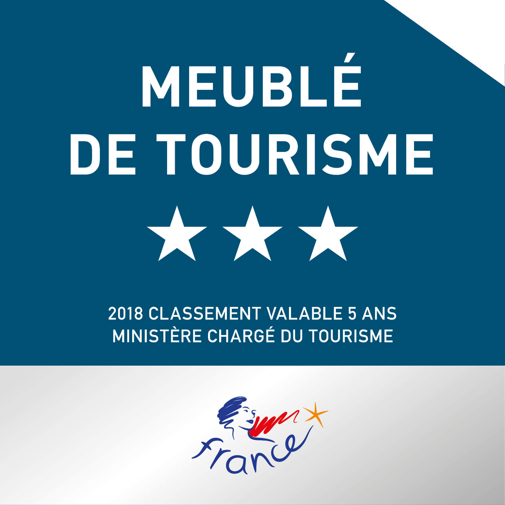 Atout France – Meublés de tourisme 3*
